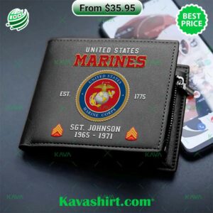 United States Marine Corps Custom Leather Wallet