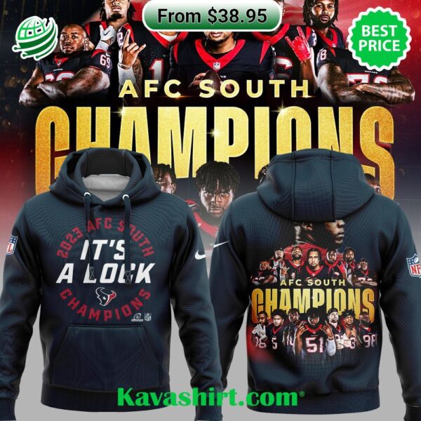 2023 AFC South It’s A Clock Champions Houston Texas Hoodie, Pant