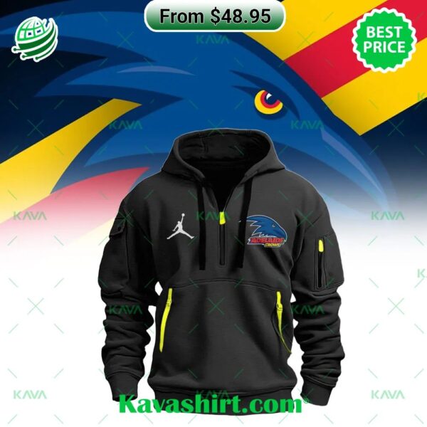 AFL Adelaide Crows Half Zip Heavy Hoodie