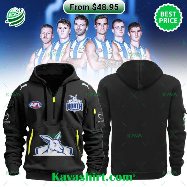 AFL North Melbourne Football Club Half Zip Heavy Hoodie