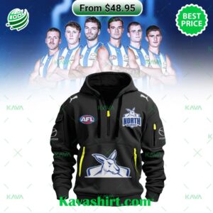 AFL North Melbourne Football Club Half Zip Heavy Hoodie