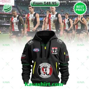AFL St Kilda Football Club Half Zip Heavy Hoodie