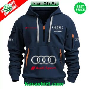 AUDI Sport Custom Half Zip Heavy Hoodie