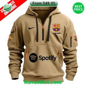 Barcelona Custom Half Zip Heavy Hoodie