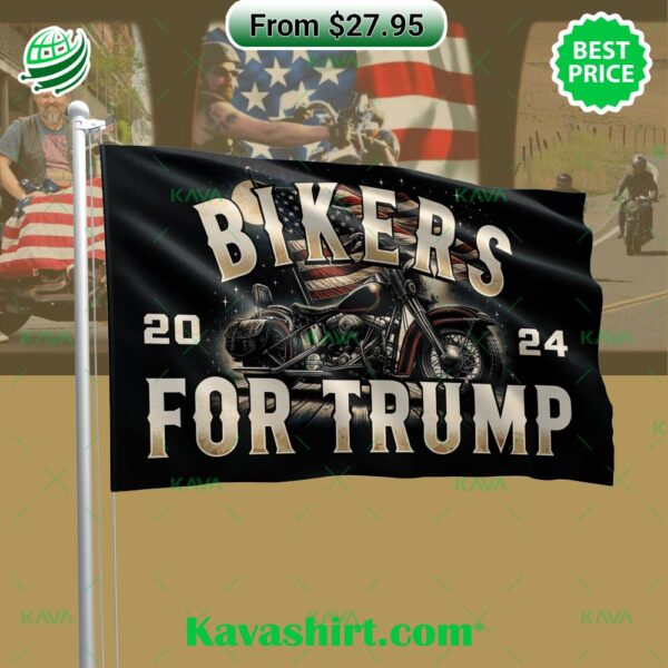 Bikers For Trump 2024 Flag