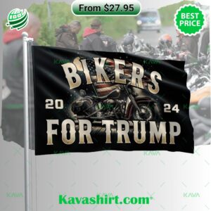 Bikers For Trump 2024 Flag