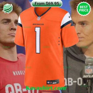 Bo Nix Denver Broncos Nike 2024 NFL Draft First Round Pick Player Game Jersey