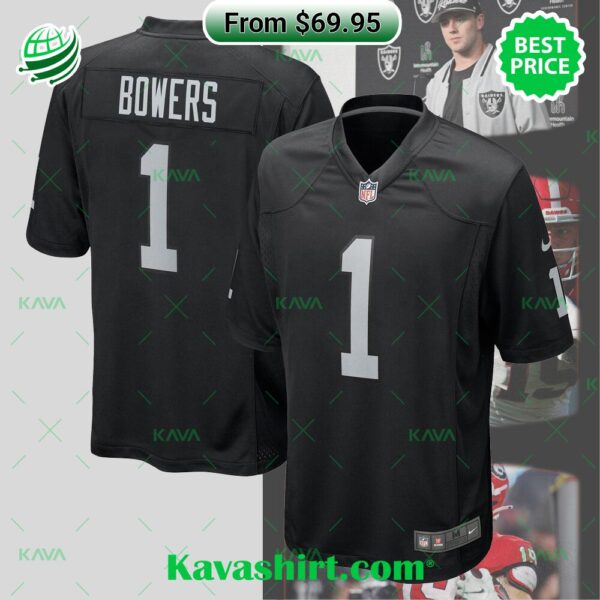 Brock Bowers Las Vegas Raiders Nike 2024 NFL Draft First Round Pick Player Game Jersey