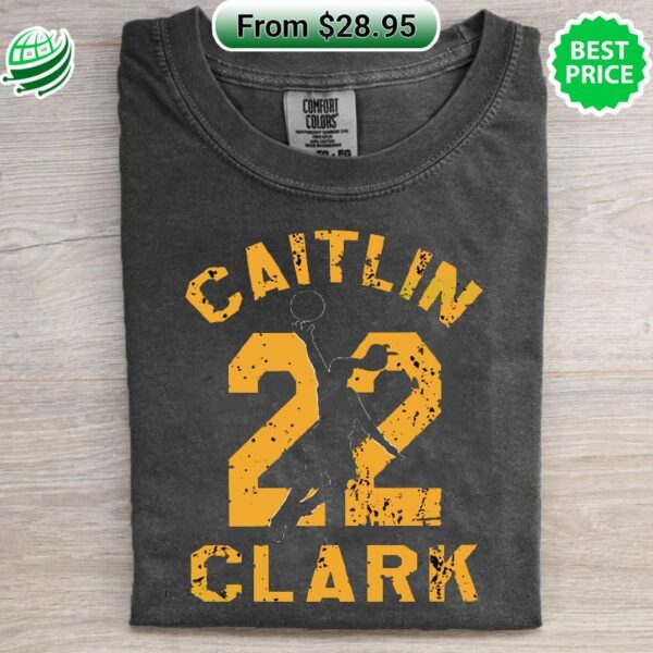 Caitlin Clark Iowa Hawkeyes 22 Goat Vintage T-shirt