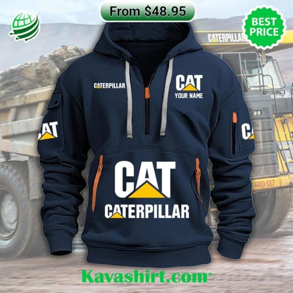 Caterpillar Custom Half Zip Heavy Hoodie