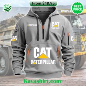 Caterpillar Custom Half Zip Heavy Hoodie
