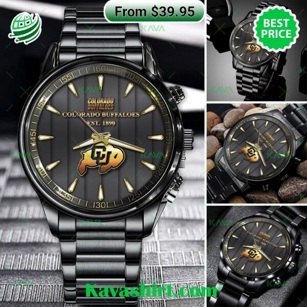 Colorado Buffaloes Stainless Steel Watch