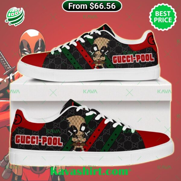 Deadpool Gucci-Pool Stan Smith Low Top Shoes