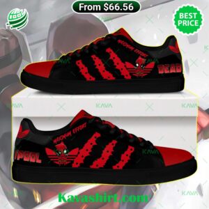 Deadpool Maximum Effort Stan Smith Low Top Shoes Deadpool Maximum Effort Stan Smith Low Top Shoes