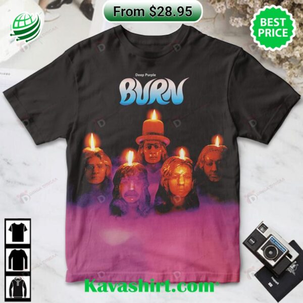 Deep Purple Burn Album Cover Shirt