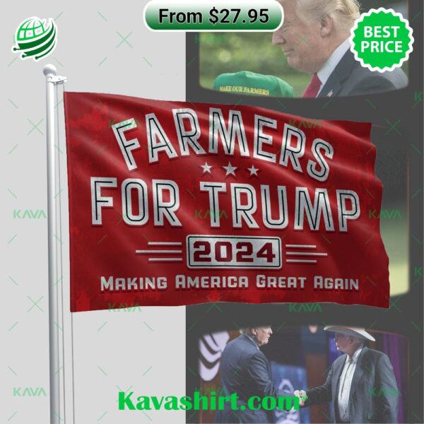 Farmers For Trump 2024 Making America Great Again Flag