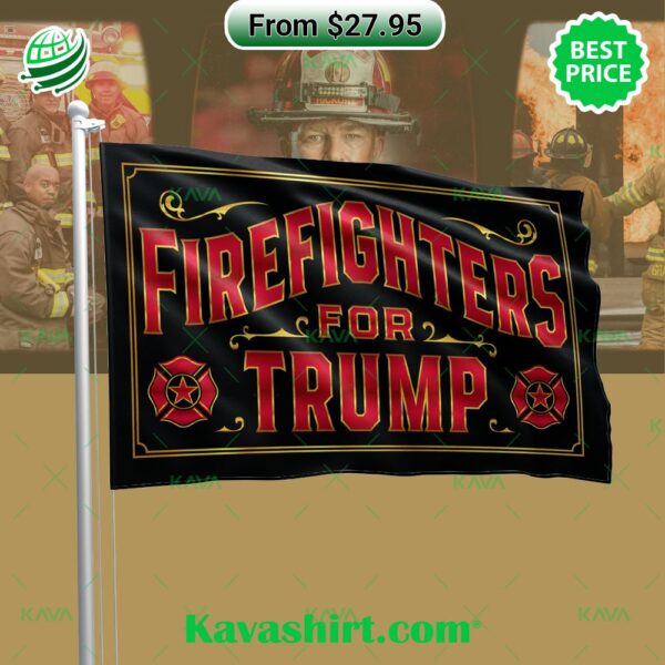 Firefighters For Trump Flag