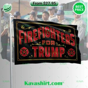 Firefighters For Trump Flag