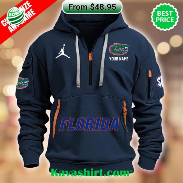 Florida Gators Custom Half Zip Heavy Hoodie