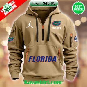 Florida Gators Custom Half Zip Heavy Hoodie