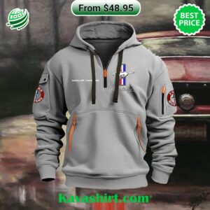 Ford Mustang Custom Half Zip Heavy Hoodie