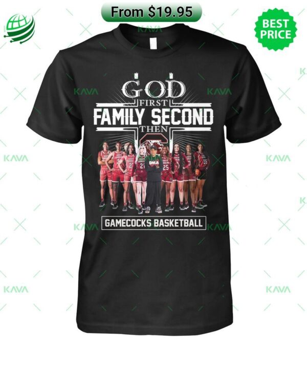 God First Family Second Then Gamecocks Basketball Hoodie, Shirt