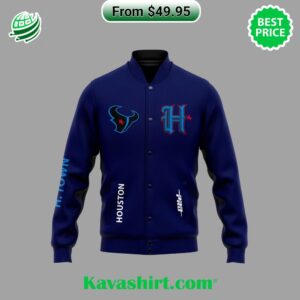 Houston Texans H TOWN New Logo Baseball Jacket