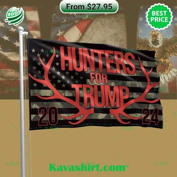 Hunters For Trump 2024 US Flag