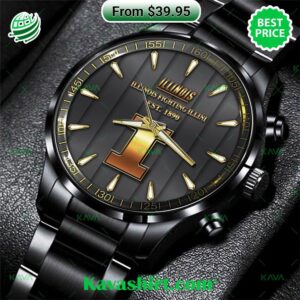 Illinois Fighting Illini Stainless Steel Watch