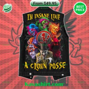 Insane Clown Posse I’m Insane Like A Clown Posse 2D Sleeveless Denim Jacket