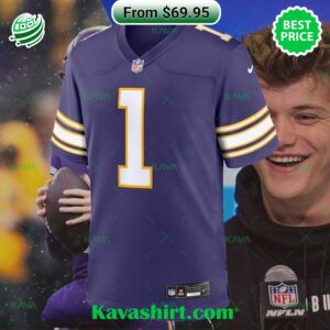 J.J. McCarthy Minnesota Vikings Nike 2nd Alternate 2024 NFL Draft First Round Pick Player Game Jersey