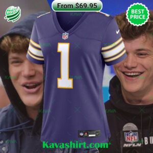 J.J. McCarthy Minnesota Vikings Nike Women’s 2nd Alternate 2024 NFL Draft First Round Pick Player Game Jersey