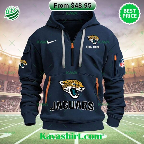 Jacksonville Jaguars Nike Custom Half Zip Heavy Hoodie