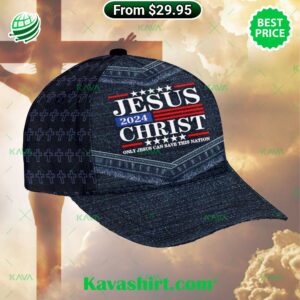 Jesus Christ ‘24 Only Jesus Can Save This Nation Cap Hat Jesus Christ ‘24 Only Jesus Can Save This Nation Cap Hat