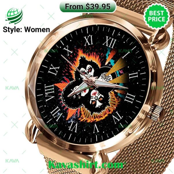 Kiss Rock and Roll Over Stainless Steel Watch