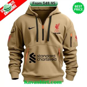 Liverpool Custom Half Zip Heavy Hoodie
