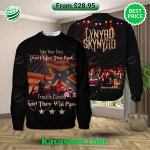 Lynyrd Skynyrd Take Your Time Don’t Live Too Fast Trouble Comes And They Will Pass Album Cover Shirt