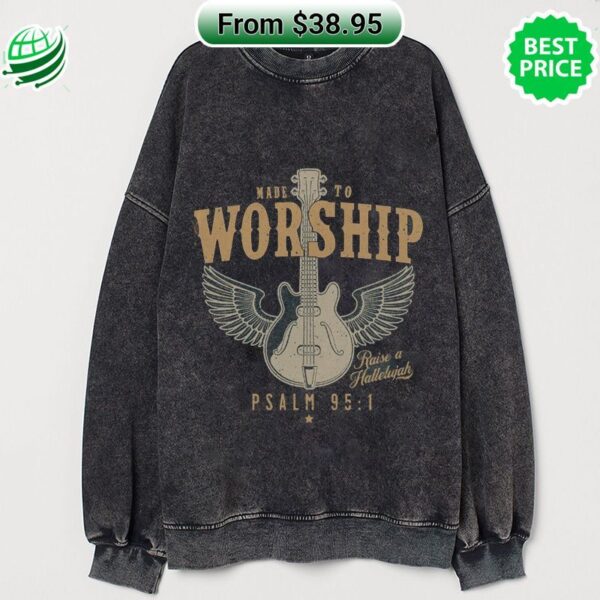 Made To Worship Psalm 95 1, Raise A Hallelujah Guitar Longsleeve