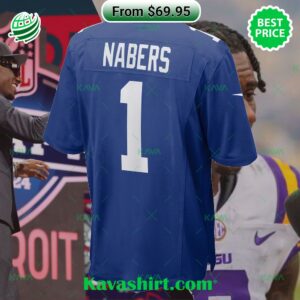 Malik Nabers New York Giants Nike 2024 NFL Draft First Round Pick Player Game Football Jersey