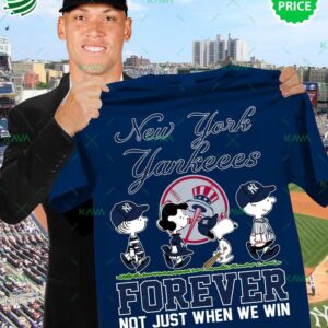 New York Yankees Aaron Judge Forever Nut Just When We Win Peanuts T-shirt