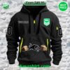 NRL South Sydney Rabbitohs Custom Half Zip Heavy Hoodie NRL South Sydney Rabbitohs Custom Half Zip Heavy Hoodie