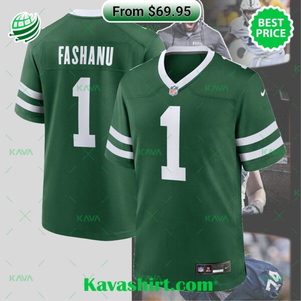 Olu Fashanu New York Jets Nike 2024 NFL Draft First Round Pick Player Game Jersey