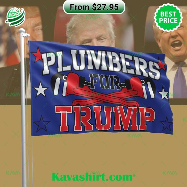 Plumbers For Trump Flag