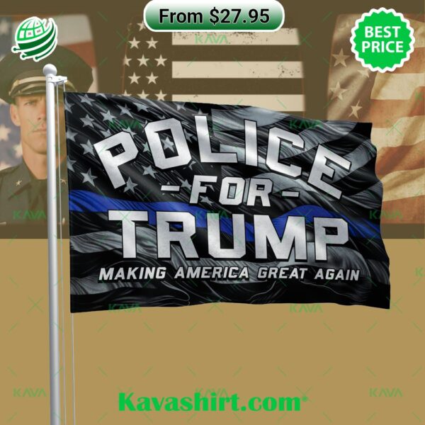 Police For Trump Making America Great Again Flag