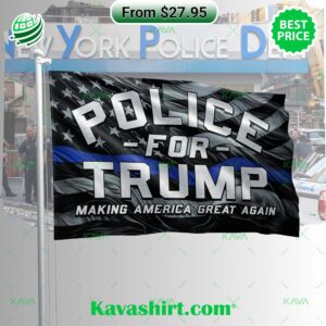Police For Trump Making America Great Again Flag