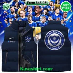 Portsmouth FC Sleeveless Puffer Down Jacket