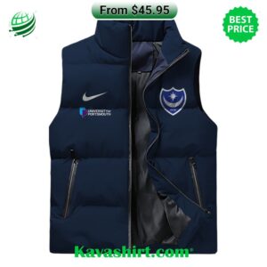 Portsmouth FC Sleeveless Puffer Down Jacket