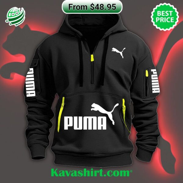 Puma Custom Half Zip Heavy Hoodie