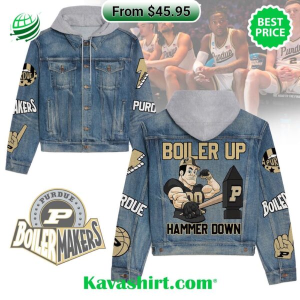 Purdue Boilermakers Boiler Up Hammer Down Denim Jacket