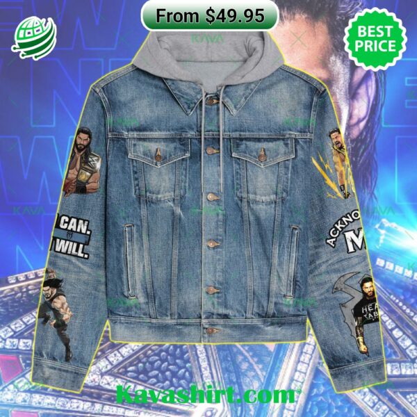 Roman Reigns WWE Head Of The Table Denim Jacket